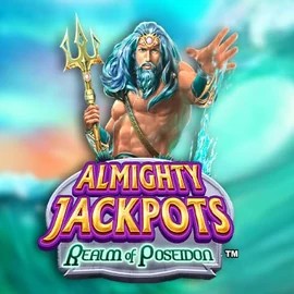 Official Jackpots logo: Almighty Jackpots – Realm of Poseidon by Novomatic at Bassbet Casino