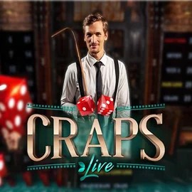 Live Craps slot logo by Evolution at Bassbet Casino