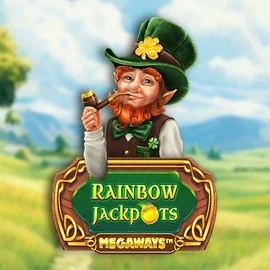 Rainbow Jackpots Megaways online game logo by Red Tiger Gaming on basssbet.de